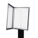 Menustandaard LED Verlicht Zwart 4x A4