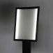 Porte Menu LED Sur Pied Noir 4x A4 LED