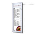 Porte-menu Extérieur Logo / LED LED 2 x A4 Portrait