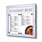 Porte-menu Extérieur Logo / LED 2 x A4 Paysage