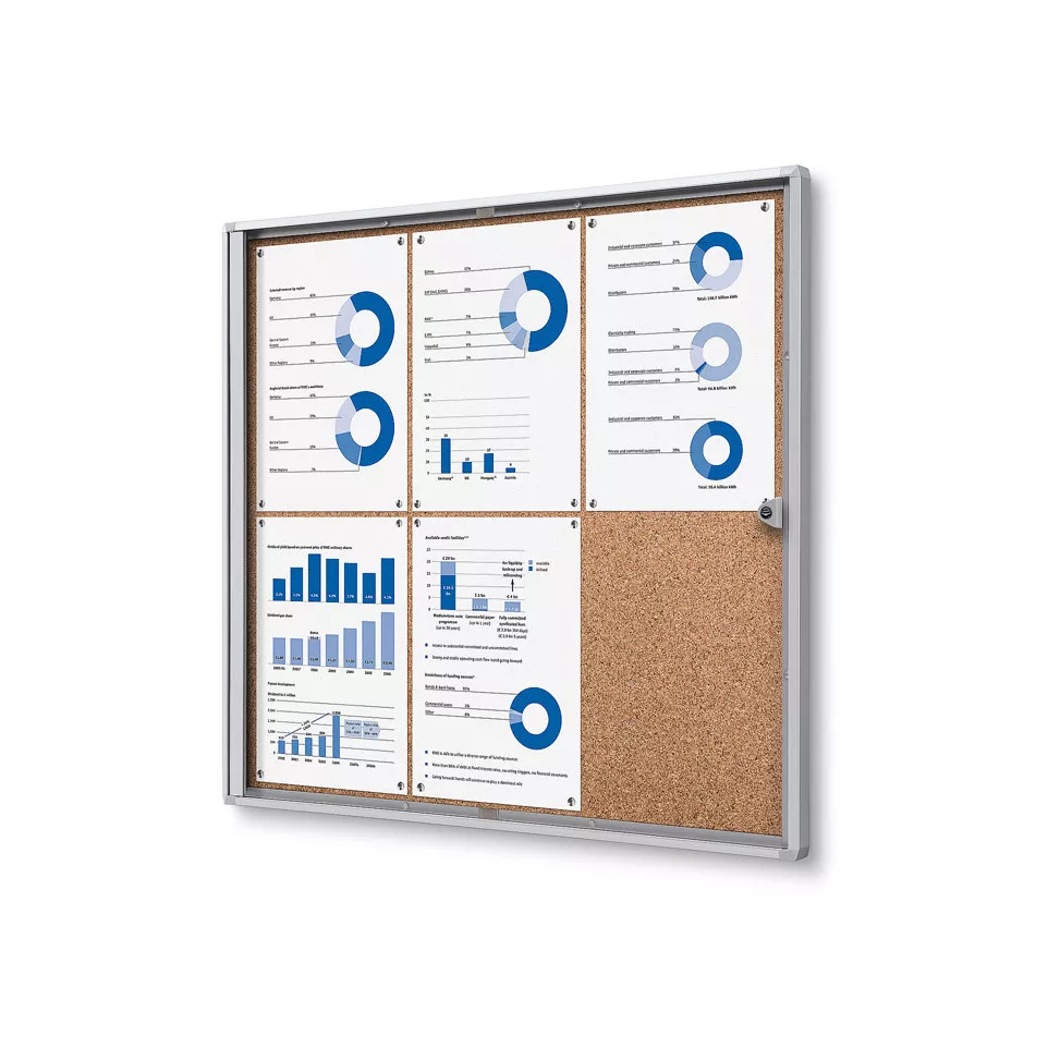 Vergrendelbaar Prikbord Kurk Economy...