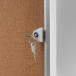 Cork Indoor Lockable Showcase Economy 4x A4
