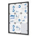 Indoor Vergrendelbaar Notitiebord Economy 9x A4 Zwart