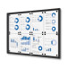 Indoor Lockable Showcase Economy Black 8x A4