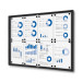 Vergrendelbaar Notitiebord Indoor Economy Zwart 8x A4
