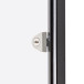 Indoor Lockable Showcase Economy Black 8x A4