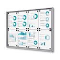 Vitrine Intérieure Verrouillable Economy SCXS 8x A4  Classement au Feu B1