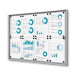 Vitrine Intérieure Verrouillable Economy SCXS 8x A4  Classement au Feu B1