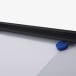 Indoor Lockable Showcase Economy Black 3x A4