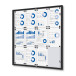 Indoor Lockable Showcase Economy Black 12x A4