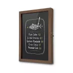 Houten Menuvitrine A3