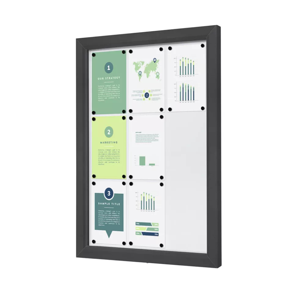 Outdoor Lockable Showcase Slim 9 x A4...