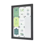Outdoor Lockable Showcase Slim 9 x A4 Anthracite