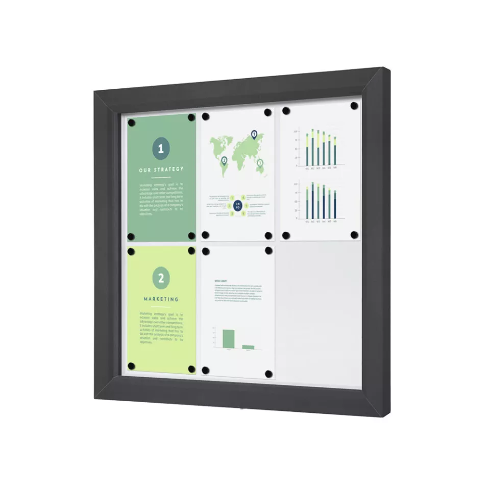 Outdoor Lockable Showcase Slim 6 x A4...