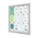 Outdoor Vergrendelbaar Notitiebord Slim 12 x A4 