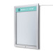 Vergrendelbaar Notitiebord Outdoor Verlicht Logo 9x A4