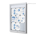 Vergrendelbaar Notitiebord Outdoor Verlicht Logo 9x A4