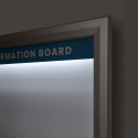 Vergrendelbaar Notitiebord Outdoor Verlicht Logo 9x A4