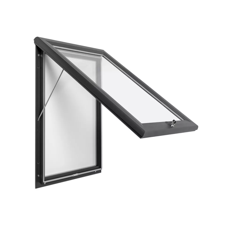 Outdoor Lockable Showcase 9x A4 RAL 7016