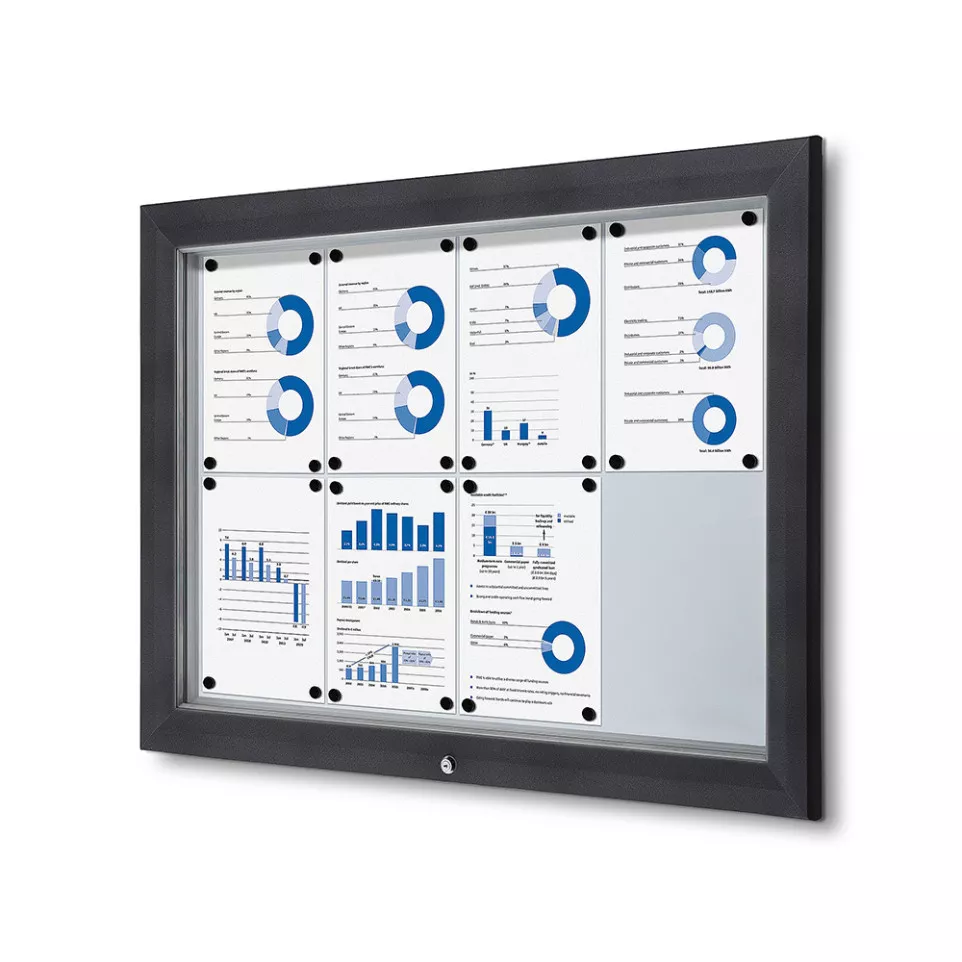 Vergrendelbaar Notitiebord Outdoor 8x...