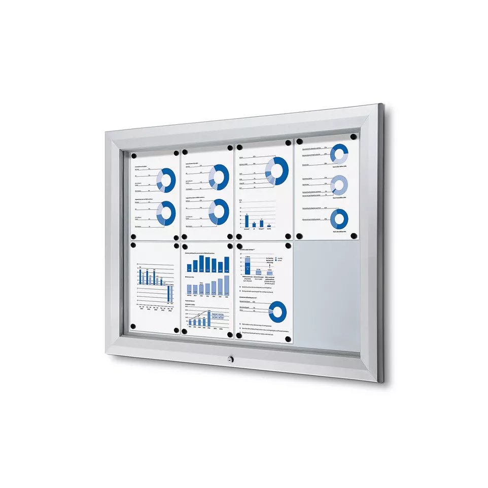Outdoor Lockable Showcase 8x A4