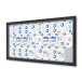 Outdoor Lockable Showcase With Gas Spring 27x A4 RAL 7016