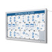 Outdoor Lockable Showcase Illuminated Logo With Gas Spring 24x A4