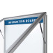 Vergrendelbaar Notitiebord Outdoor Verlicht Logo Met Gasveer 24x A4