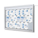 Vergrendelbaar Notitiebord Outdoor Verlicht Logo Met Gasveer 21x A4