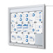 Vergrendelbaar Notitiebord Outdoor Verlicht Logo Met Gasveer 15x A4