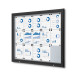Outdoor Lockable Showcase With Gas Spring 15x A4 RAL 9005