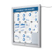 Vergrendelbaar Notitiebord Outdoor Verlicht Logo Met Gasveer 12x A4