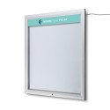 Outdoor Lockable Showcase Illuminated Logo With Gas Spring 12x A4