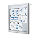 Outdoor Lockable Showcase Illuminated Logo With Gas Spring 12x A4
