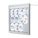 Vergrendelbaar Notitiebord Outdoor Verlicht Logo Met Gasveer 12x A4