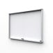 Indoor Lockable Showcase With Sliding Doors Slim With Safety Corners 8 x A4