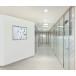 Indoor Lockable Showcase With Sliding Doors Slim With Safety Corners 24 x A4