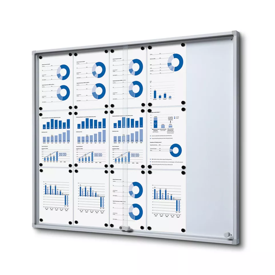 Indoor Vergrendelbaar Notitiebord Met...