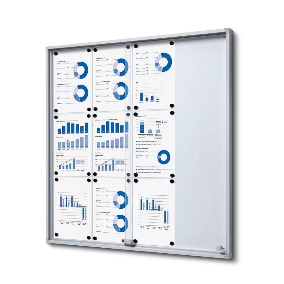 Indoor Vergrendelbaar Notitiebord Met...
