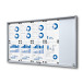 Indoor Vergrendelbaar Notitiebord Met Schuifdeuren Slim met Veiligheidshoeken 10 x A4