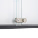 Indoor Lockable Showcase With Sliding Doors Slim 6 x A4 Anthracite