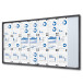 Indoor Lock. Showcase Slid.Doors Slim 24xA4 RAL 7016