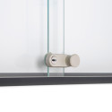 Indoor Lockable Showcase With Sliding Doors Slim 24 x A4 Anthracite