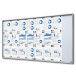 24xA4 Indoor Lockable Noticeboard with sliding doors SLIM