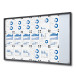 Indoor Lock. Showcase Slid.Doors Slim 21xA4 RAL 7016