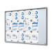 18xA4 Indoor Lockable Noticeboard with sliding doors SLIM