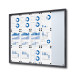 Indoor Lockable Showcase With Sliding Doors Slim 15 x A4 Anthracite