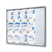15xA4 Indoor Lockable Noticeboard with sliding doors SLIM