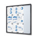 Indoor Lockable Showcase With Sliding Doors Slim 12 x A4 Anthracite