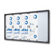 Indoor Lockable Showcase With Sliding Doors Slim 10 x A4 Anthracite